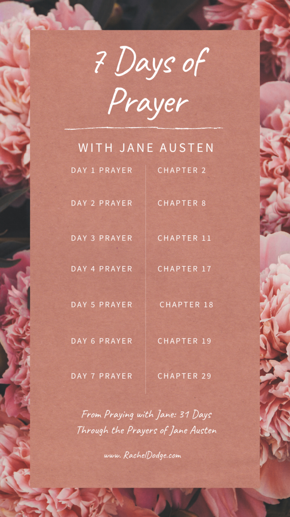 7 Days Of Prayer With Jane Austen Rachel Dodge